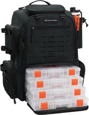 KastKing Bait Boss Fishing Tackle Backpack with Rod Holders-4 Tackle Boxes-Rain