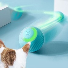 1Pcs Automatic Rolling Ball Smart Cat Dog Toy Electric Pet Self-moving Kitten US