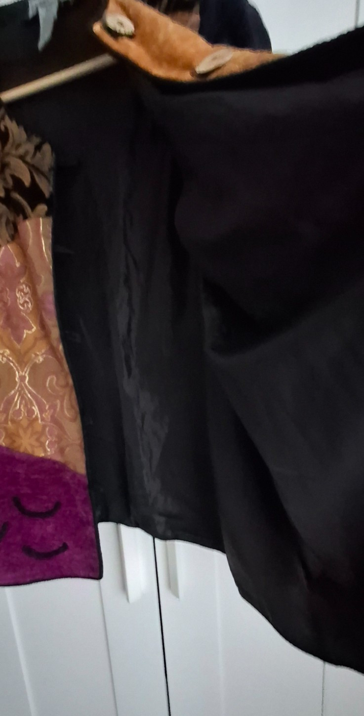 Indigo Moon Jacket Tapestry Patchwork Vintage Boh… - image 18