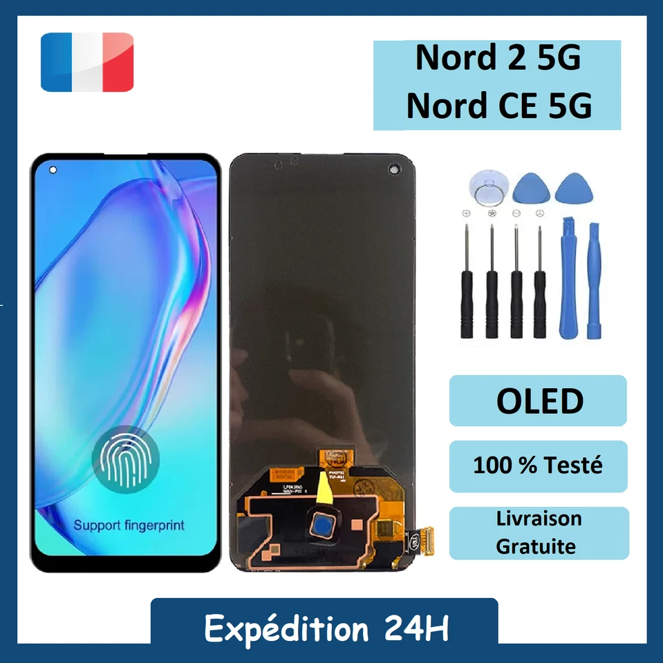 Écran LCD OnePlus Nord 2 5G / Nord 2T / Nord CE Oled / TFT + Outils