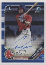 2019 Bowman Draft Chrome Pick Blue Wave Refractor 50/150 Cameron Cannon Auto 0c6