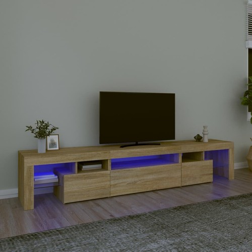Mueble de TV con Luces LED Armario Auxiliar Consola Aparador para Salón vidaXL - Imagen 12 de 60