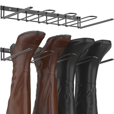 Boot Rack Wader Hanger Wall Mounted- (4 Pair) Sturdy Metal Boot Organizer, Ta...