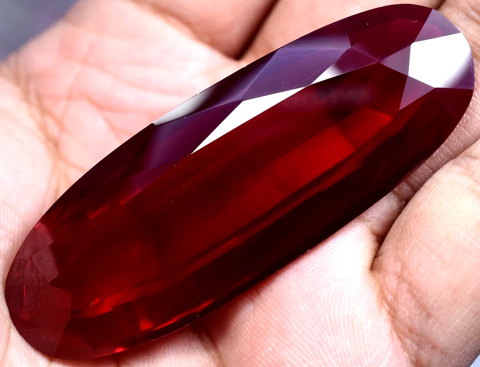 Natural 191.55 Ct Blood Red Ruby Mozambique GGL Certified Loose Gemstone - Image 3 of 4