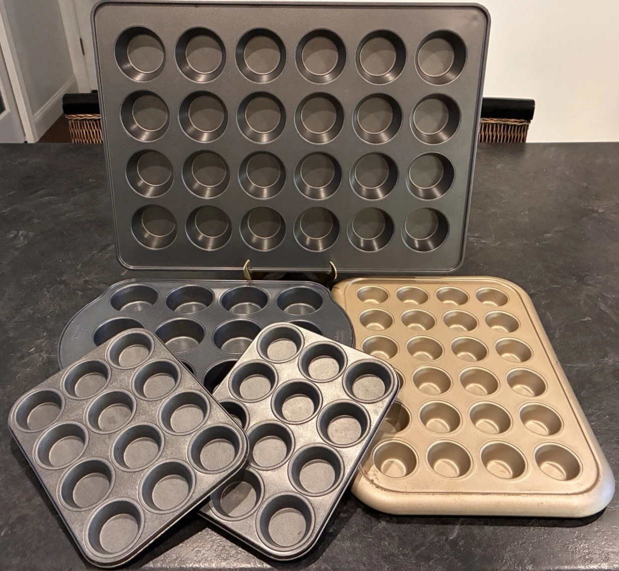 Cupcake Muffin Tin Baking Pan Lot Mini and Standard
Opens in a new window or tab