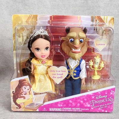 Disney Princess Petite Belle & Beast Gift Set Jakks Pacific NOS Boxed
