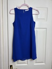 MANGO Suit Royal Blue Sleeveless Mini Dress - Size XS (EUR XS / UK 6)