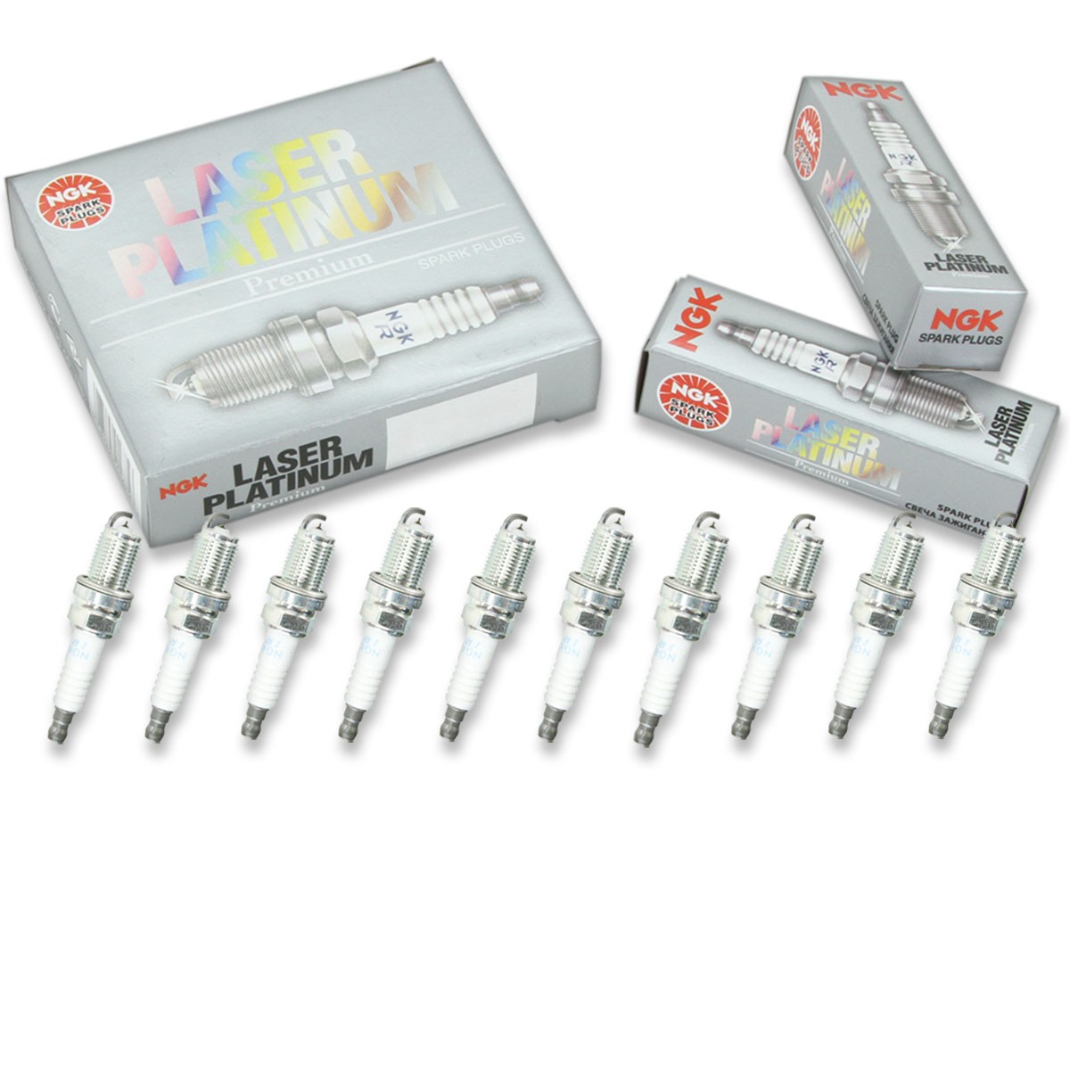 10 pc NGK 95712 LZFR6AP11GS Laser Platinum Spark Plugs for PKH20TT IKH20TT tf