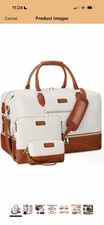 Weekender Bag for Women, Travel Duffel Bag Carry On Overnight Bag with Shoe