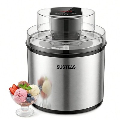 SUSTEAS Ice Cream Maker Machine DIY Frozen Yogurt Maker Stainless Steel 430