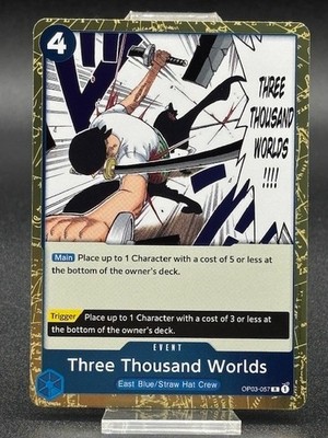 Three Thousand Worlds One Piece Card Game Karte OP03-057 Pillars of Strength