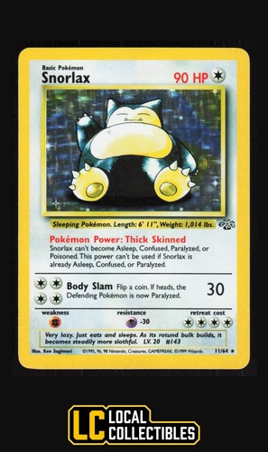 Snorlax 11/64 Holo 1999 Jungle LP