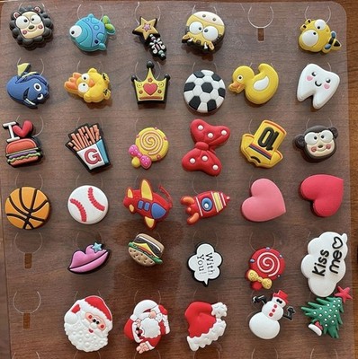 Multicolor PVC Waterproof Shoe Charm Set - Animals Sports Christmas Santa