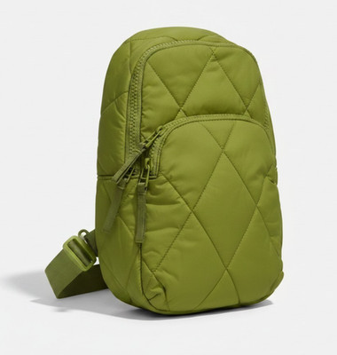 Vera Bradley Lorman Lime Green Sling Backpack NWOT