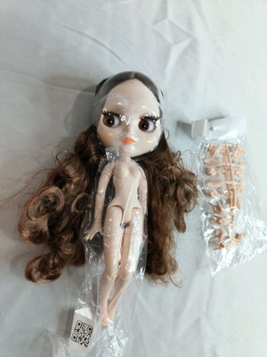 Dark Blonde Long-Haired Factory Blythe Doll 12 ins, BJD, Glossy Face