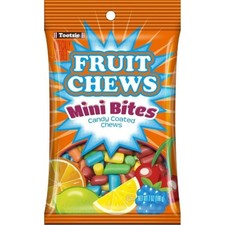 2x Tootsie Fruit Chews Mini Bites Candy Snack Treats New Sealed Bulk 7oz