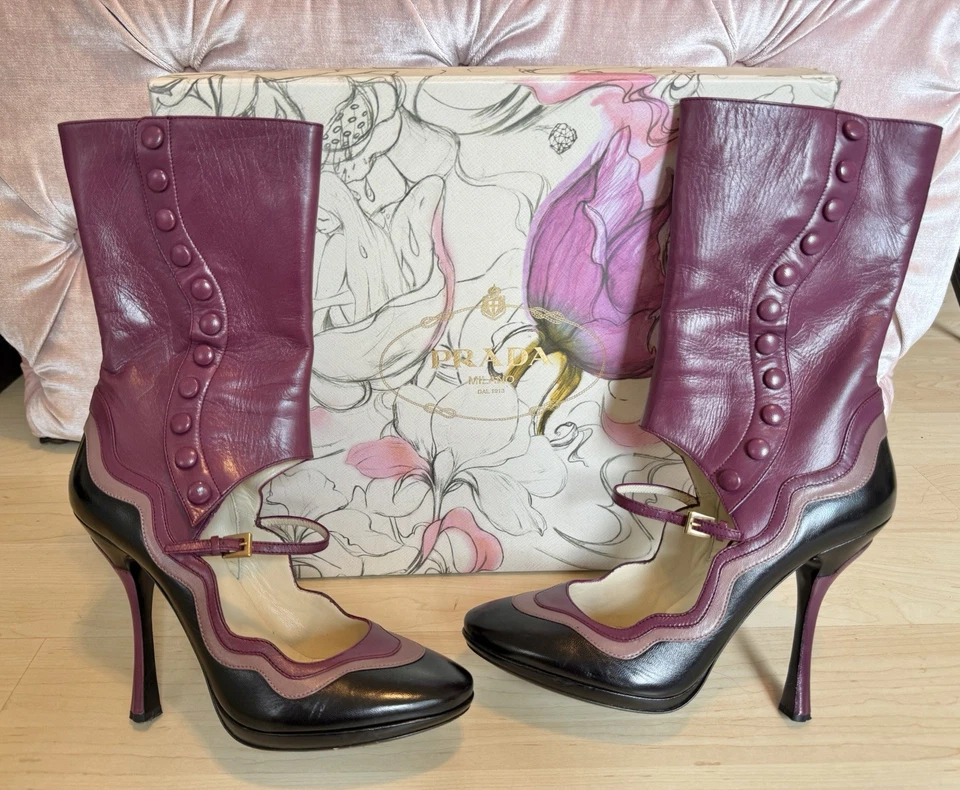 Prada James Jean Fairy Boots 38.5-39.5 - Image 3 of 4