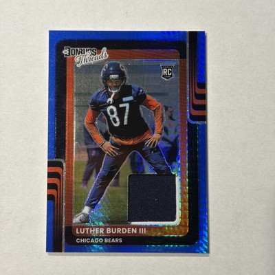 2025 Panini Donruss Optic Luther Burden lll BLUE HYPER THREADS PATCH RC