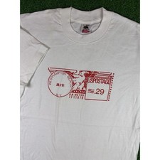 Vintage 90s Westhampton Beach Long Island USPS Mail Postage Large Shirt USA Made