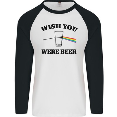 Wünschen You Were Beer St Patricks Day Alkohol Herren L/S Baseball