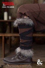 Dungeons  Dragons Barbarian Greaves Brown/Black medieval  fantasy costume