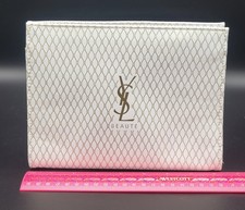 YVES SAINT LAURENT Beaut  White  Gold Makeup Pouch UEC