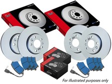 FAI Front + Rear Brake Discs + Pads Braking Set Fits Hyundai Tucson Kia Sportage
