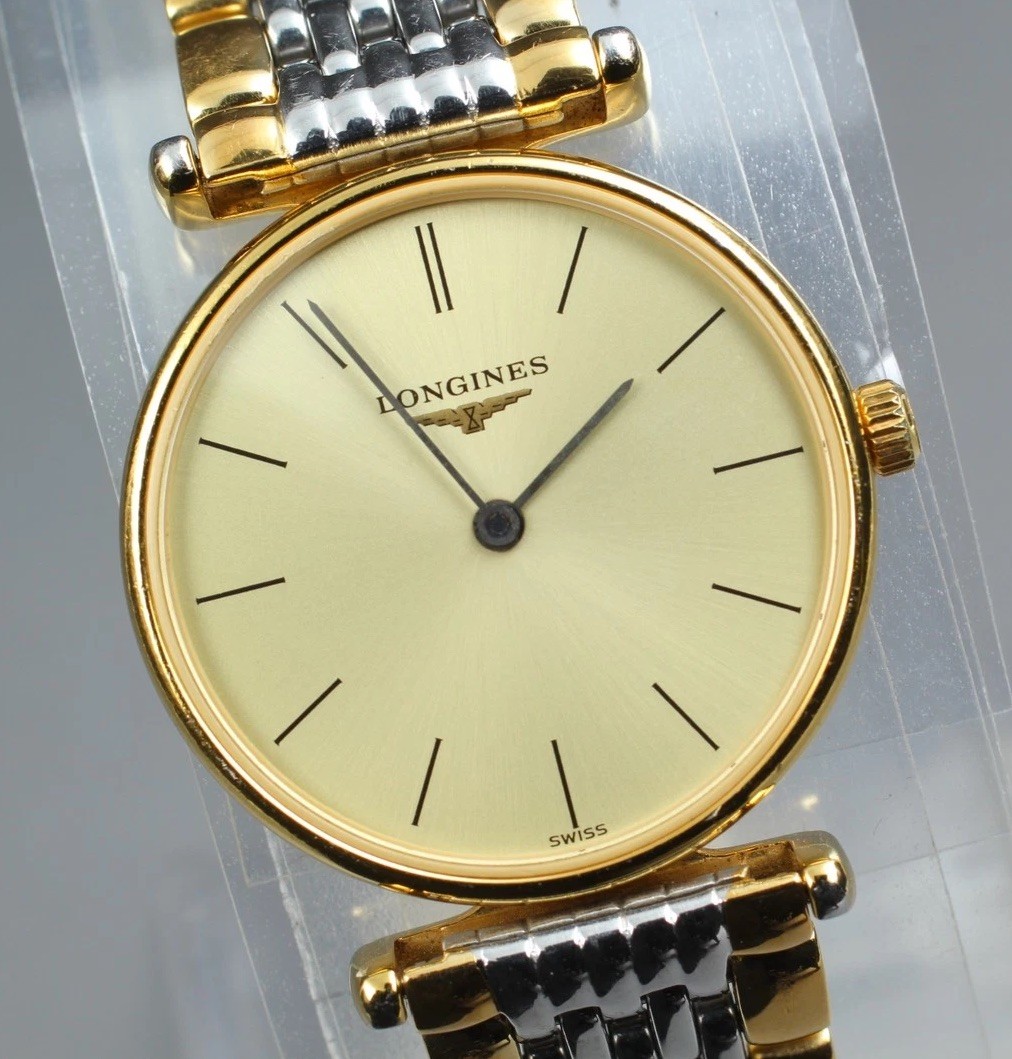 Longines La Grande Classic 24mm Gold Dial Quartz Womens Watch MINT Condition