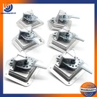 6Pcs Stainless Steel Folding T Handle Tool Box Door Latch Trailer Caravan+Keys
