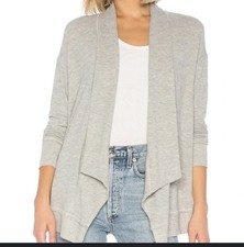 Michael Stars Size M Heather Grey Madison Long Sleeve Open Front Cardigan