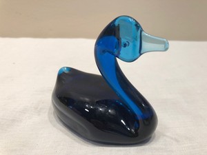 Vintage Art Glass Cobalt Blue Swan Duck Figurine Hand Blown Ebay details about vintage art glass cobalt blue swan duck figurine hand blown