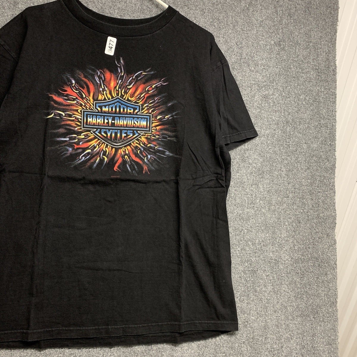 トップス Harley-Davidson gradation long tee Y2K 2000s Harley Davidson Y2K Motorcycle Flame Ace Graphic Long