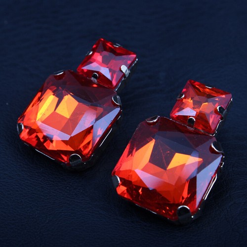 Fashion Flower Women Statement Necklace Earring Crystal Jewelry Set Bridal Gifts - 第 503/661 張圖片
