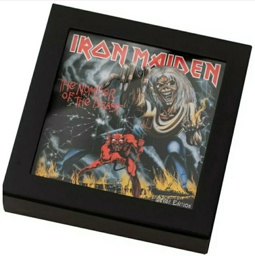 2022 $5 Cook Islands The Number Of The Beast IRON MAIDEN 1 Oz Silver Coin. - Picture 5 of 5