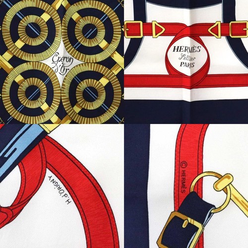 Hermes Vintage Rare scarf Carre 90 Silk from japan - Picture 12 of 24