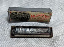 Marine Band M. Hohner Germany No 1896 Harmonica Musical Instrument Key of G A440