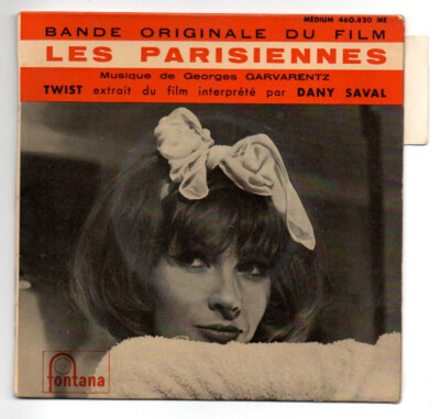 EP 45RPM Bof Las Parisiennes Dany Saval C'Est Bien Mejor Comme Ca Pestaña