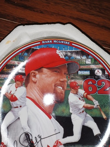 Mark McGwire Cardinals 1999 Home Run Hero Bradford Exchange Collector Plate COA - Picture 3 of 4