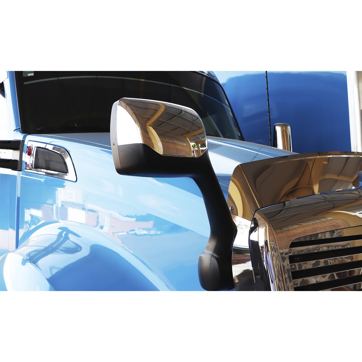 Kenworth T680 T880 & Peterbilt 579 Chrome Hood Mirror Cover