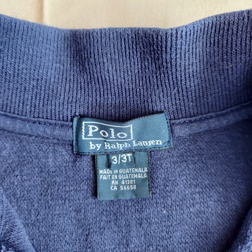Ralph Lauren Polo Sweater Toddler Boys Size 3 / 3T Navy Blue - Picture 3 of 10