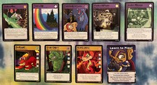 Lot of 9 NEOPETS 2003 TCG Purple and Yellow Cards from 234 Base set see list 