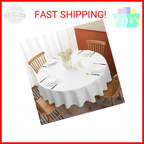 Softalker Round Tablecloth, Waterproof & Stain Resistant Table Cloth Wrinkle Fre - Picture 2 of 2