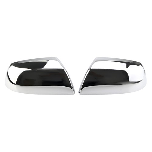 2PCS Chrome Top Half Mirror Caps Covers Fits for 2007-2020 Toyota Sequoia Tundra - Picture 8 of 10