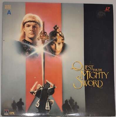 QUEST FOR THE MIGHTY SWORD Laserdisc EXCELLENT ULTRA RARE Dragons & Demons FILM