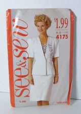Butterick See & Sew 4175 Jacket, Skirt & Camisole Misses' 6-14 Pattern Uncut