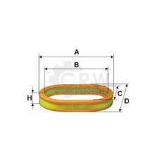 FILTRON Filtereinsatz Luftfilter für Ford Orion II Escort IV Cabriolet AE 220