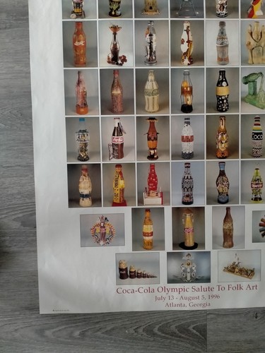 Original vintage poster OLYMPIC GAMES Coca Cola ATLANTA U.S.A 1996 W 61cm L 91cm - Picture 7 of 10