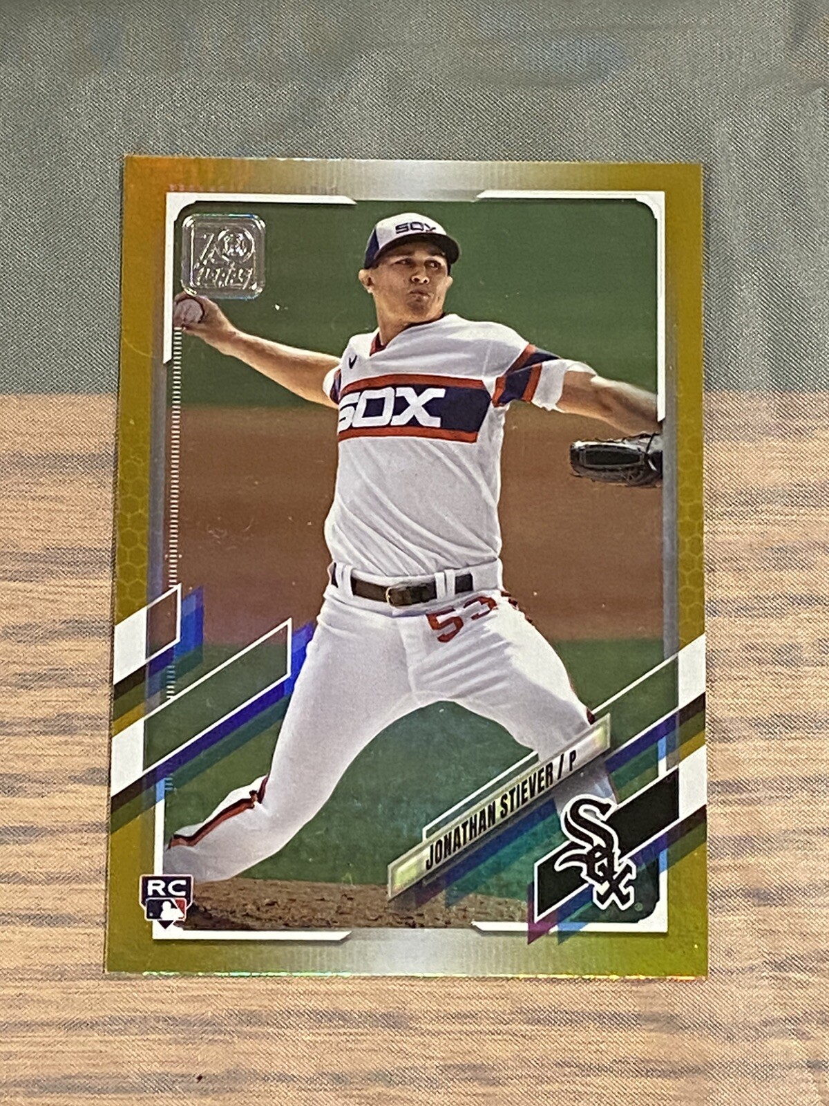 JONATHAN STIEVER 2021 TOPPS SERIES 2 #528 RC GOLD FOIL CHICAGO WHITE SOX