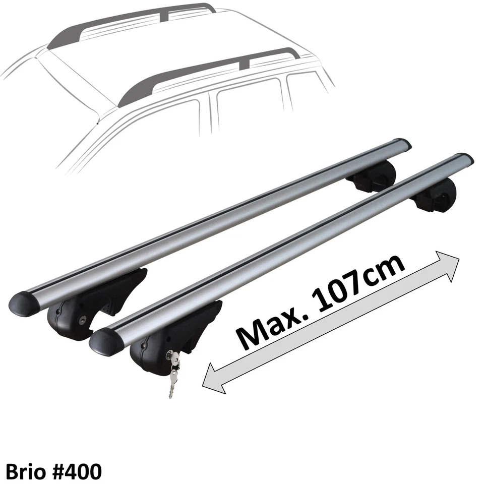 Barres de toit en Aluminium pour Renault Kangoo Express Mk1 98-08 - Photo 4/4