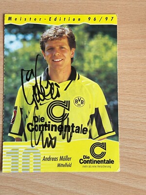 Andreas Möller BVB Borussia Dortmund Autogrammkarte original signiert #S18808